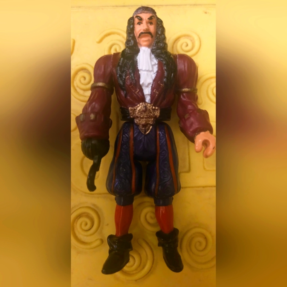 Vintage 1991 Mattel Tri-Star Pictures Captain Hook Pirate Movie Action Figure